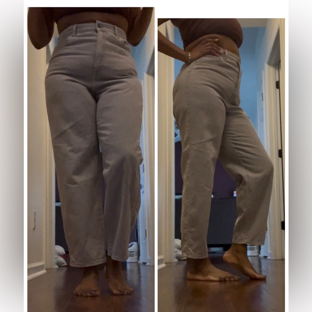 LIKE NEW H&M Women’s High-Rise Baggy Jeans - Gray - Sz 8
